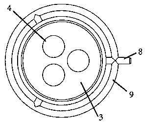 Three-hole balance flow meter and application