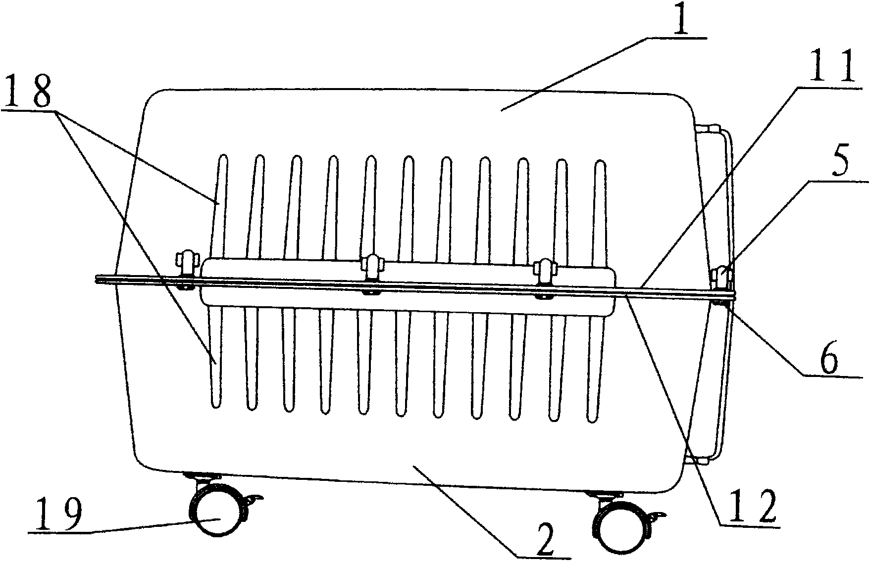 Air transportation pet cage