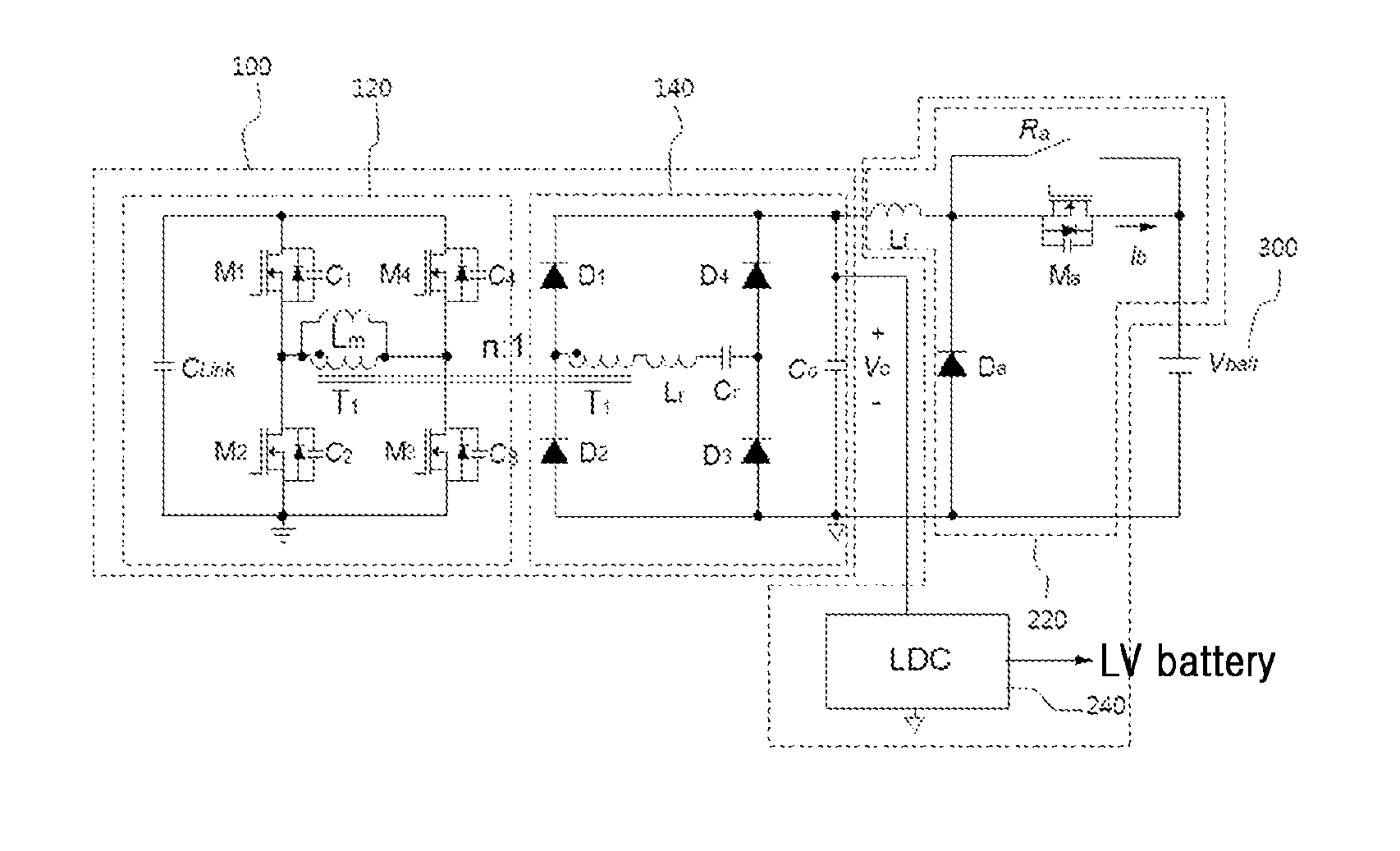 Pulse width modulation resonance converter and charger for vehicle using the same