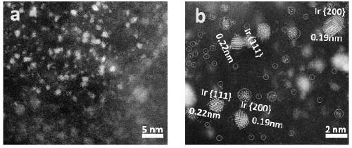 Preparation method and application of high-efficiency hydrogen evolution catalyst Ir@NBD-C