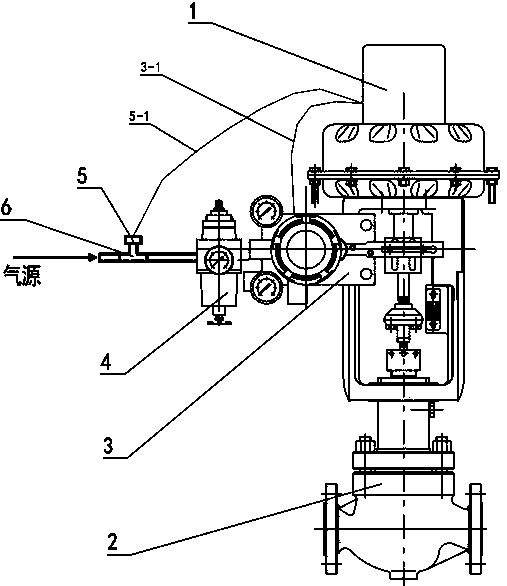 Regulating valve detection device