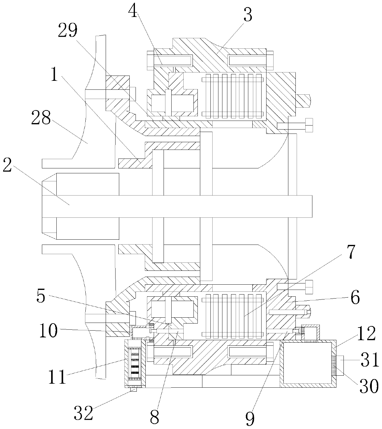 Mining dump truck wet-type brake