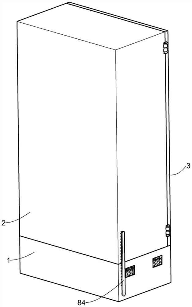 An integrated hybrid electrical cabinet that can adjust exhaust volume based on calorific value