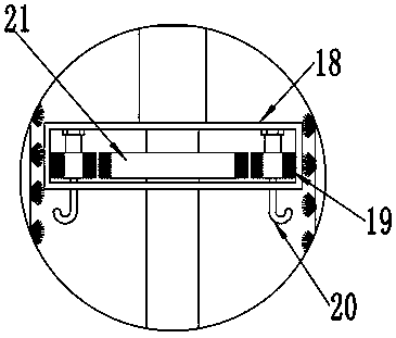 Clinical instrument washing device for digestive system department