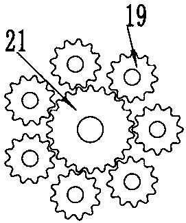 Clinical instrument washing device for digestive system department