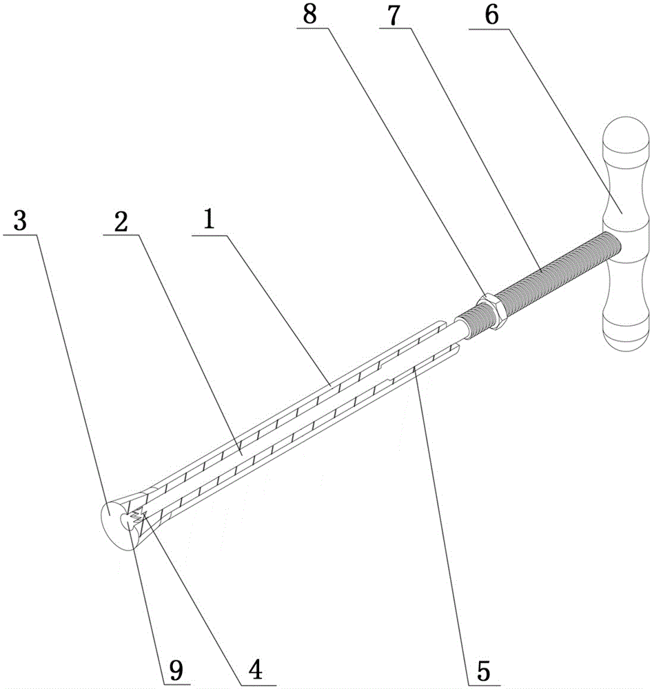 Zygopophysis bone drilling device capable controlling bone drilling depth