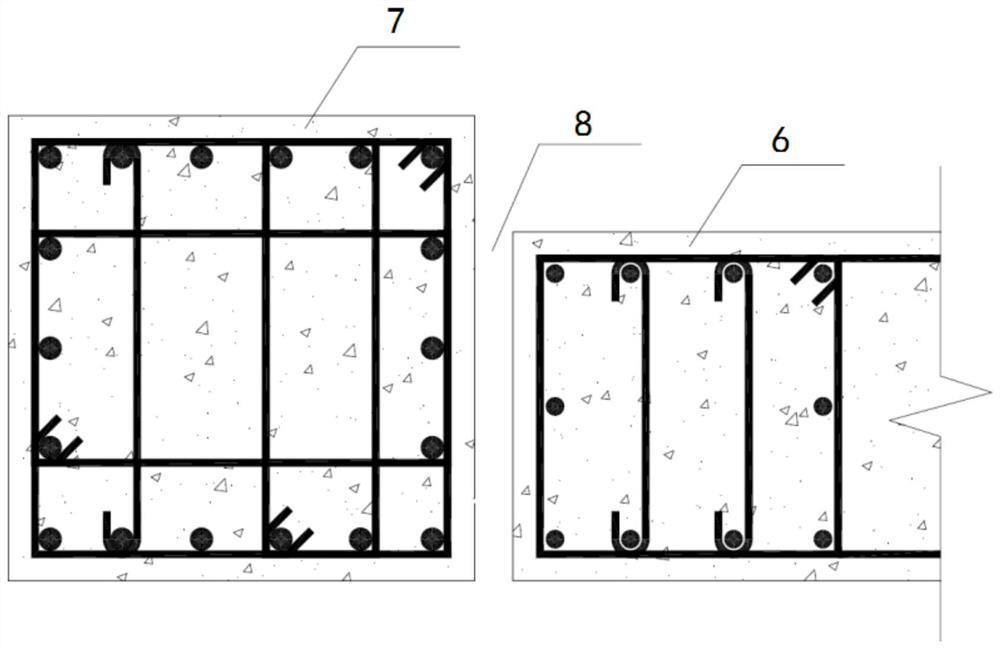 Anti-explosion wall end shear seam composite profile