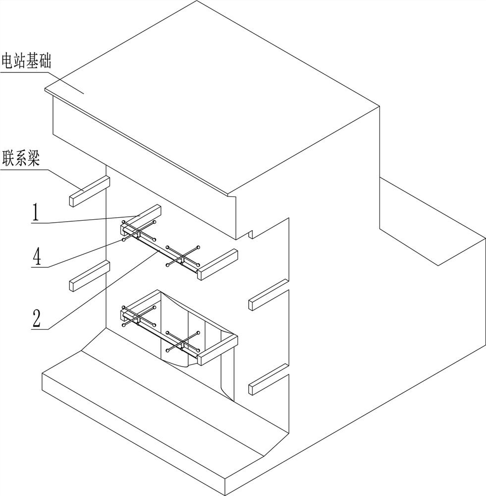 Vortex eliminating device for hydropower station water inlet and vortex eliminating adjusting method