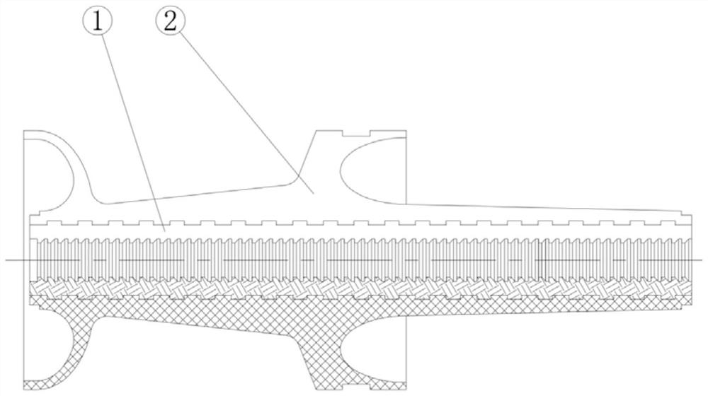 Manufacturing method of composite sabot of armor-piercing bullet and sabot