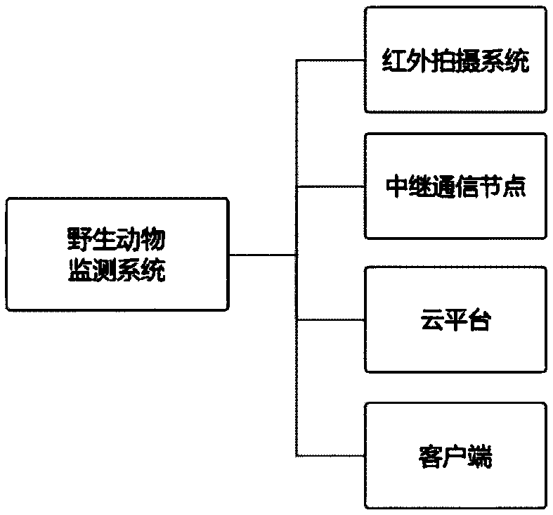 Wildlife intelligent monitoring method based on Internet of Things