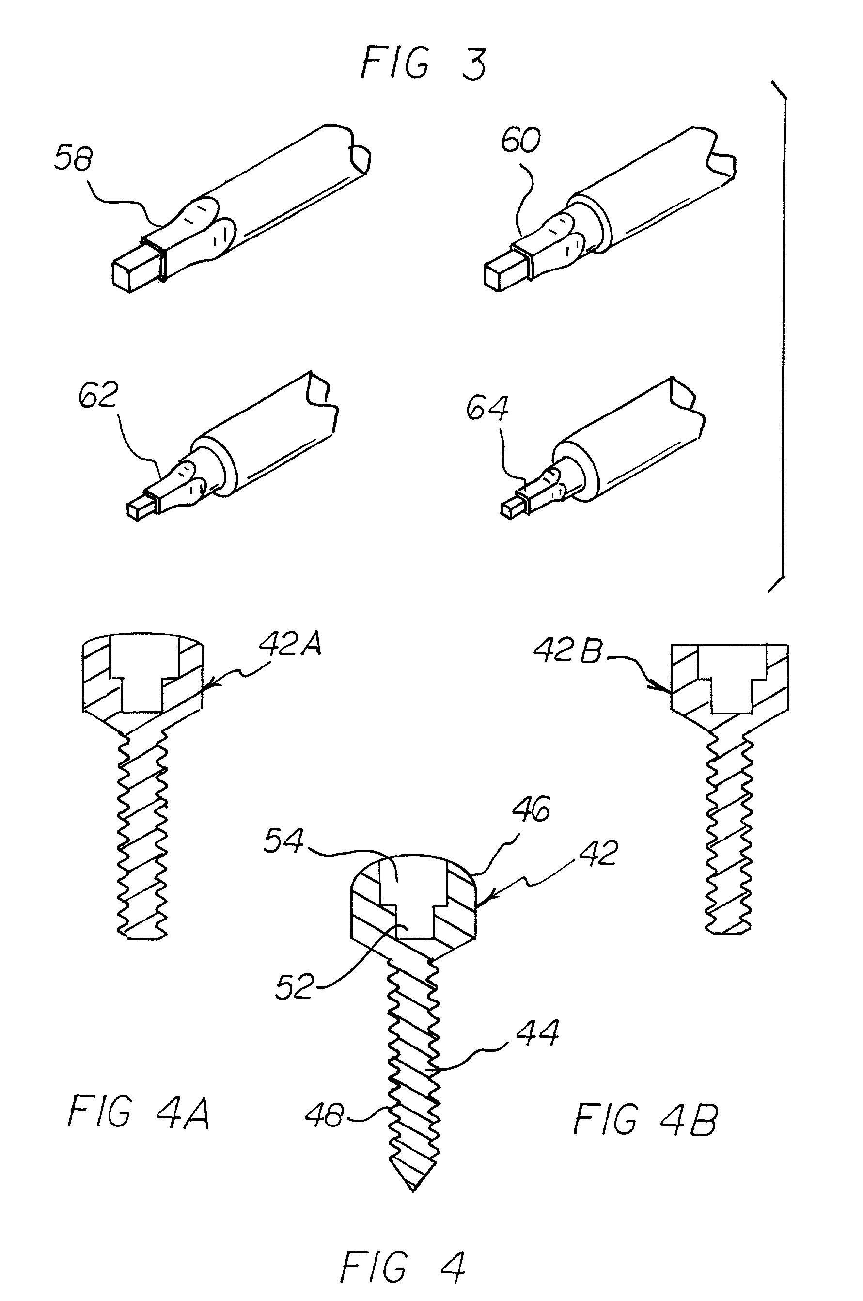 Flat ended double cube shaped tipped, screwdriver system