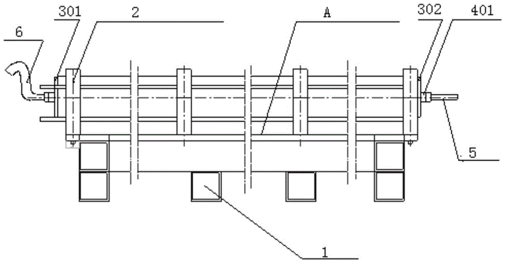 Device and method for reducing super slenderness ratio assembly welding deformation