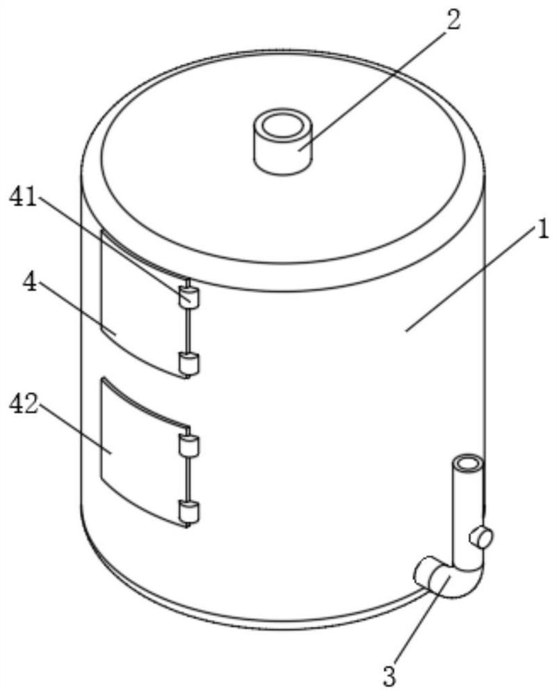 In-furnace desulfurization device for ore processing