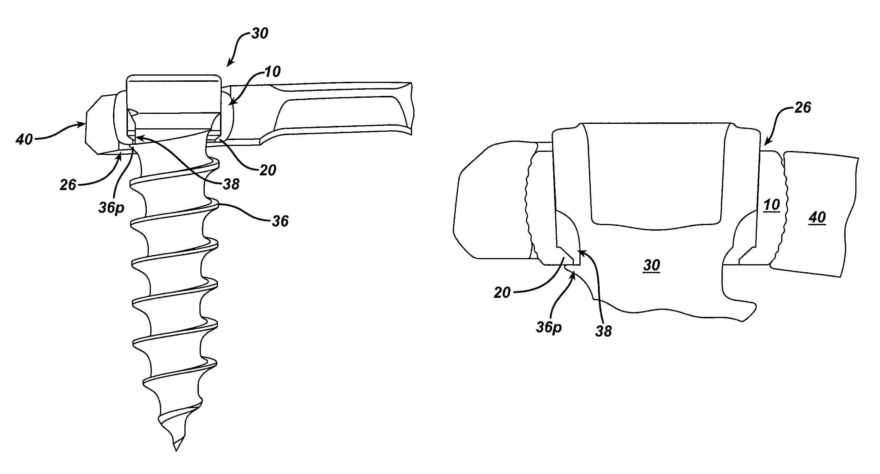 Passive screw locking mechanism