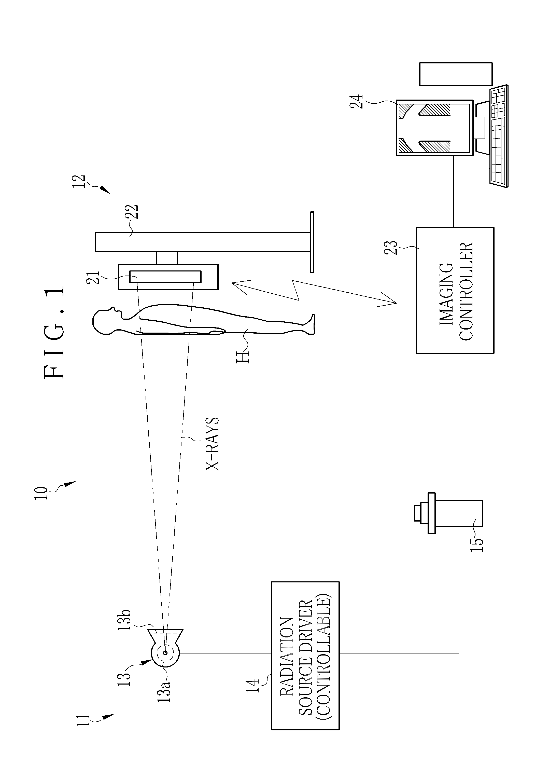 Electronic cassette for radiographic imaging