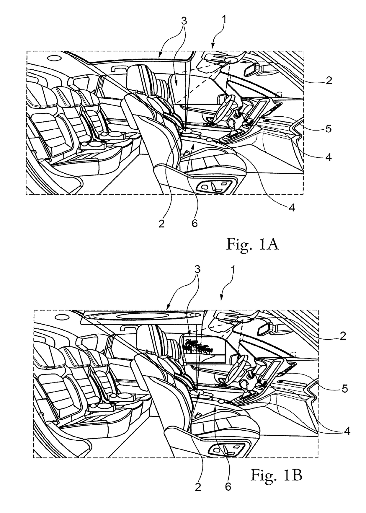 Interior lighting device for a motor vehicle