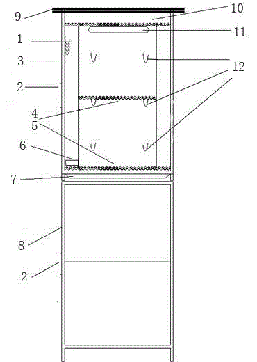 Multifunctional integrated ice cabinet