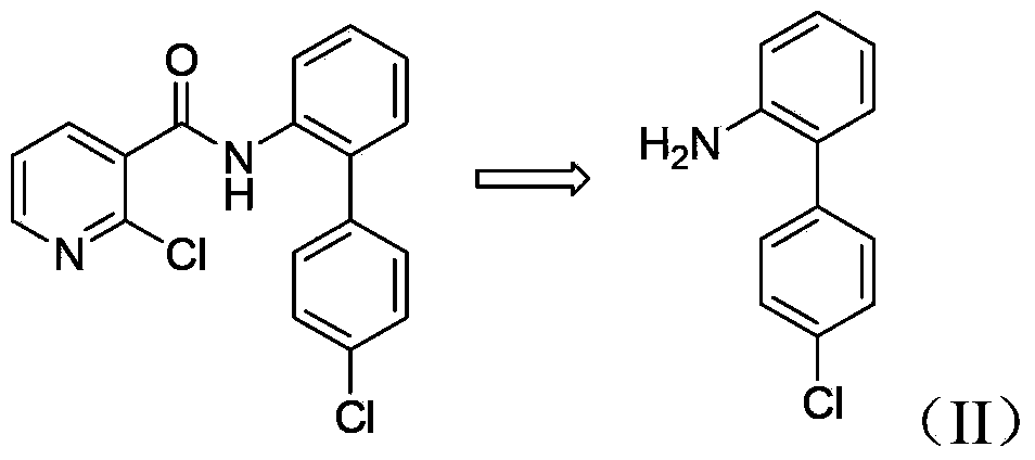 Method for synthesizing nitrobiphenyl compound