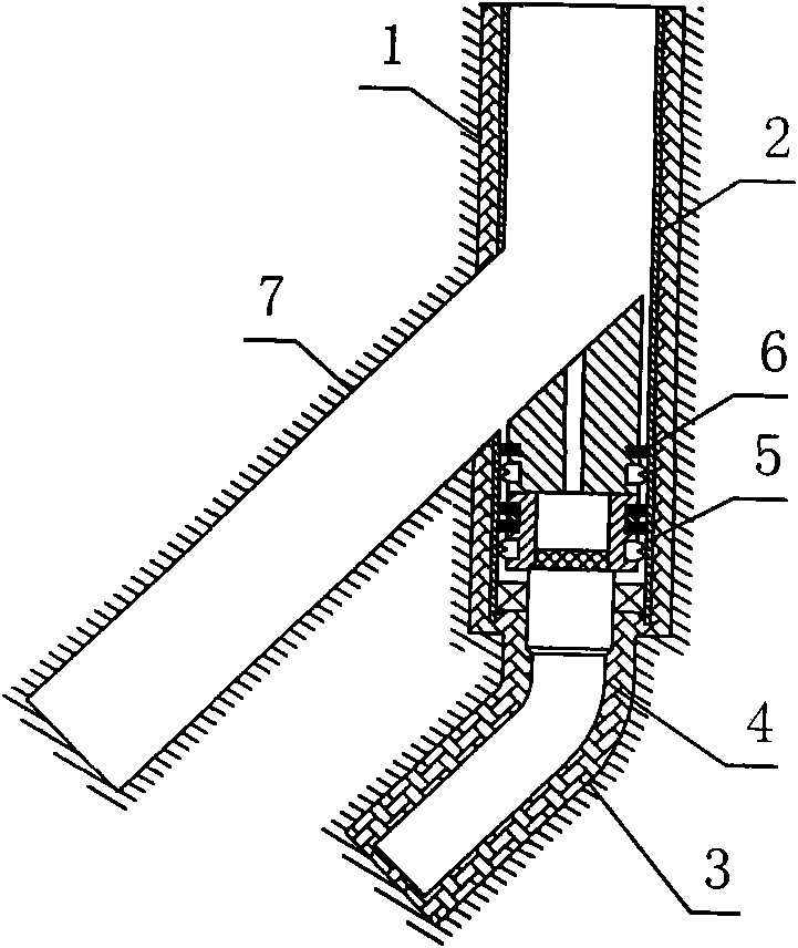 Well cementation and completion structure and process for cased branch well with temporarily-sealed opening