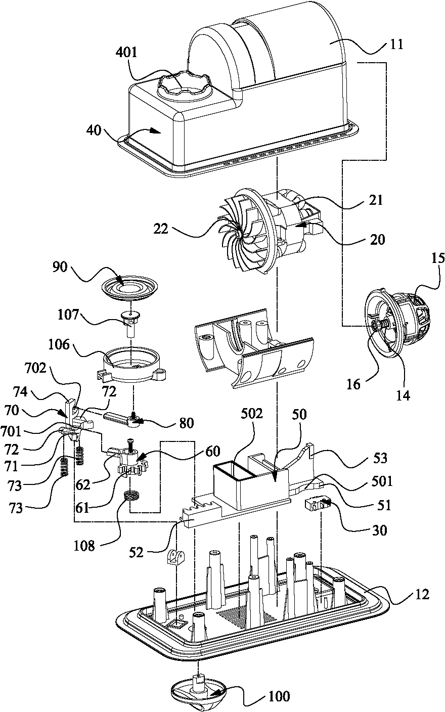 Automatic stop controller and air pump using same