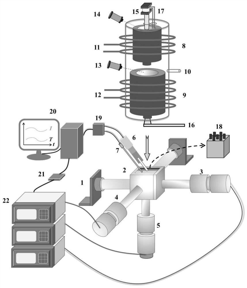 A method for preparing mg-al-zn-mn-cu multi-component alloy by combining three-dimensional ultrasound with sound field detection