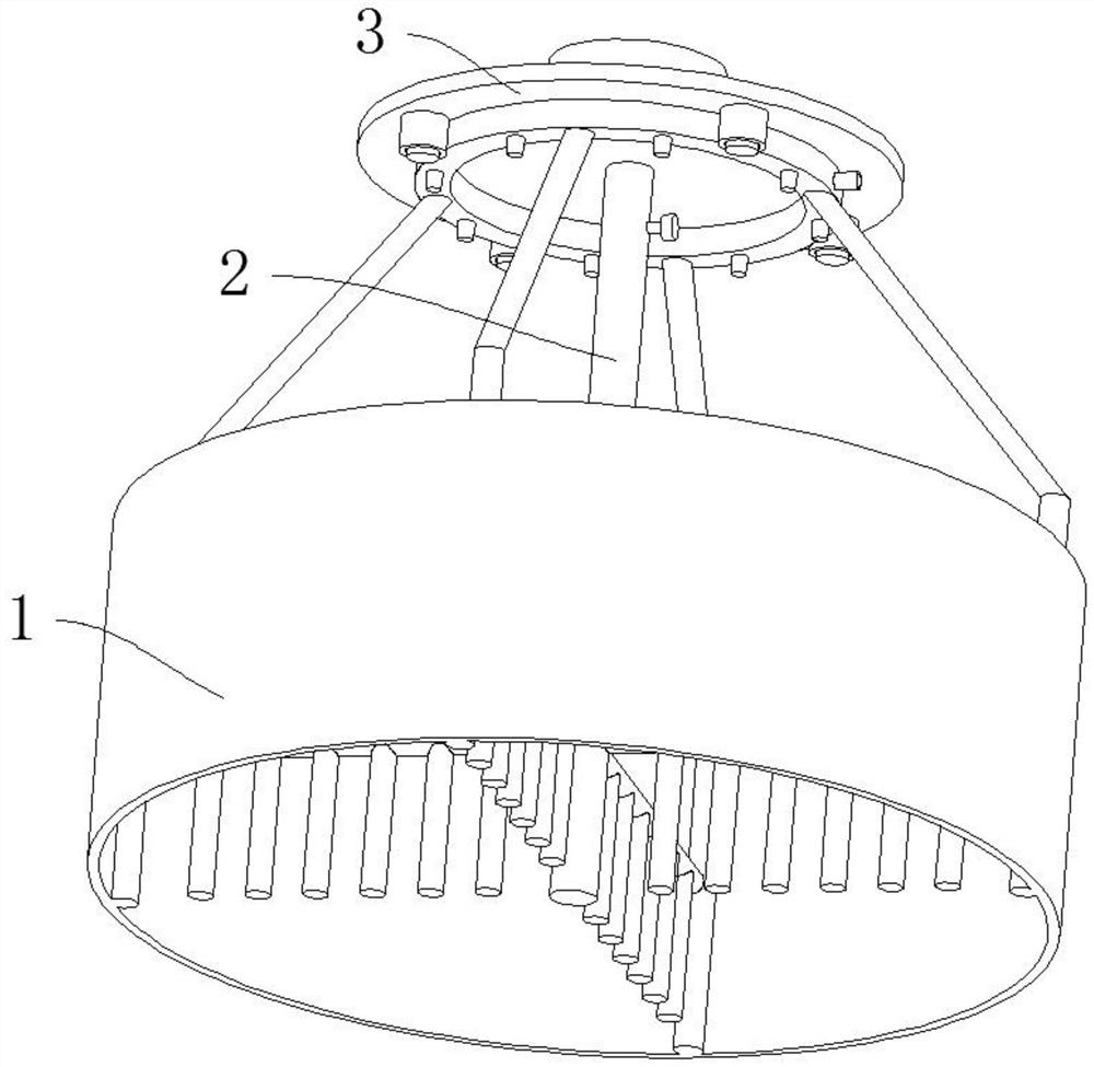 Commercial concrete anti-solidification mechanical stirring device