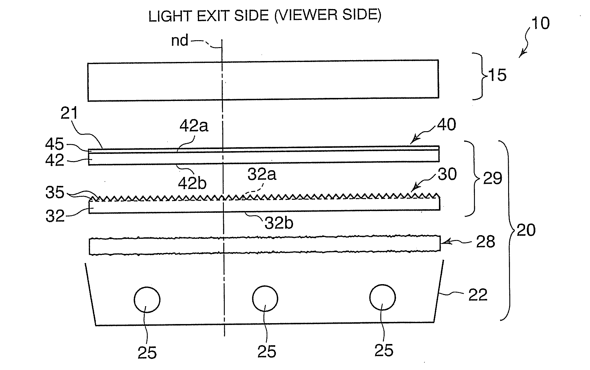 Optical sheet, surface light source device, transmission type display device, light emitting device, mold and mold production method