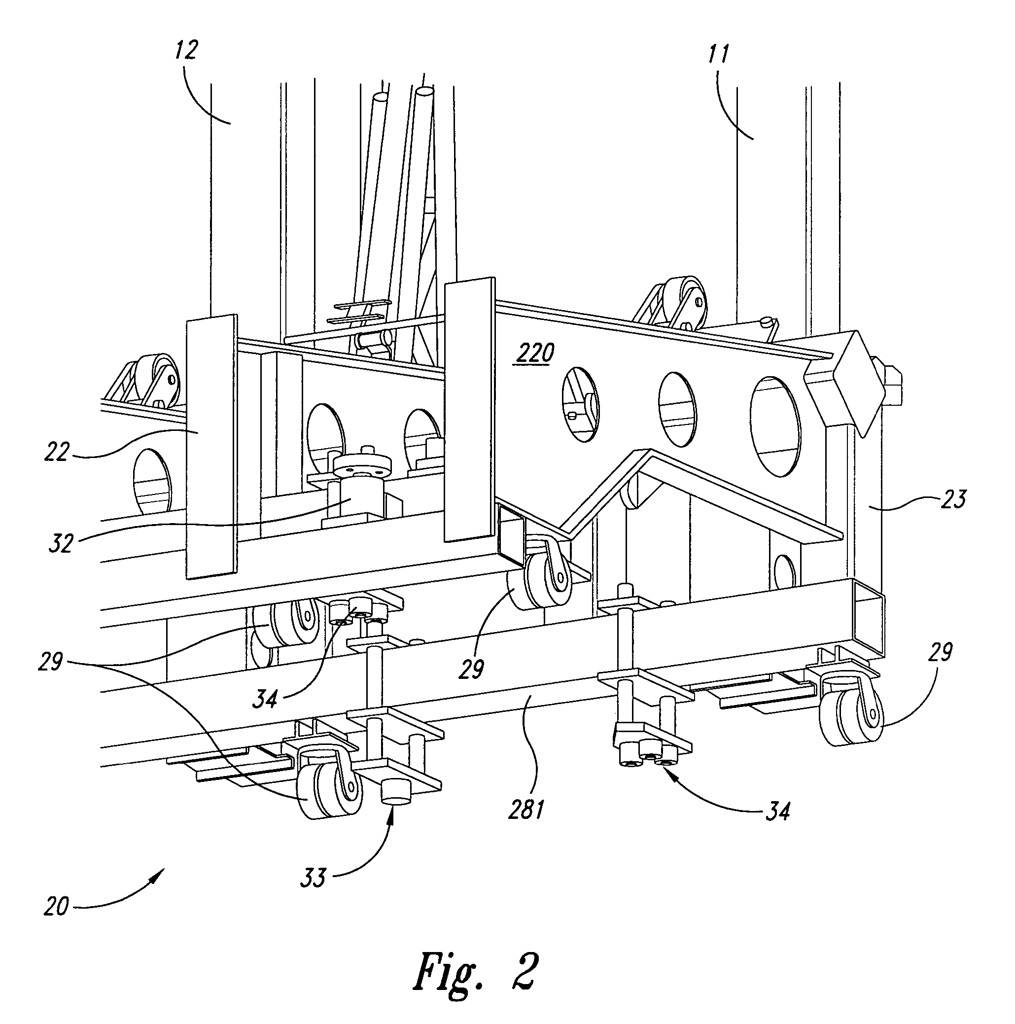 One-piece barrel assembly cart