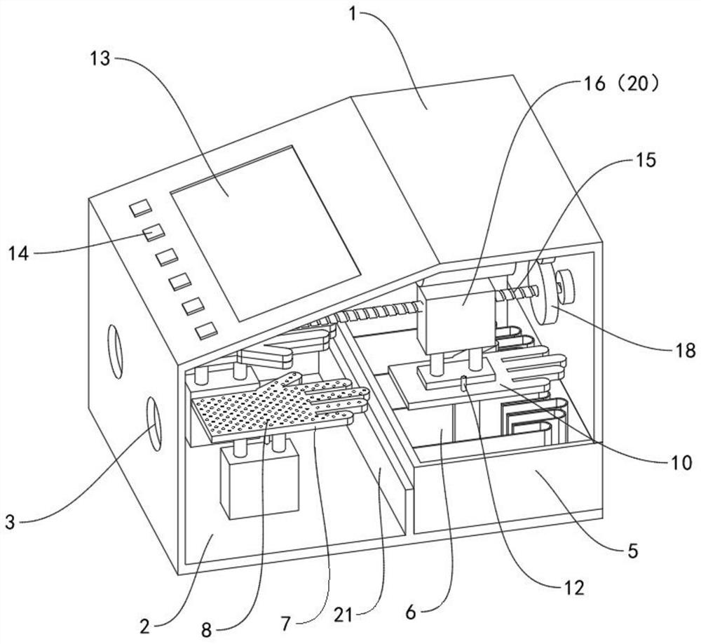 Automatic wearing device for disposable gloves