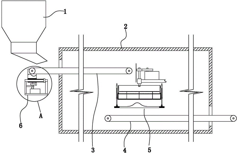 Formula, processing method and processing device of peppermint and green gram seed-coat tea