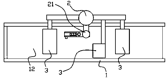 Separating machine for line signs of cuttlefish