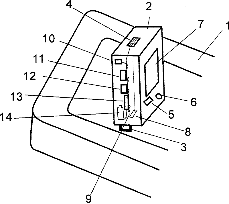 Pot handle with view screen body