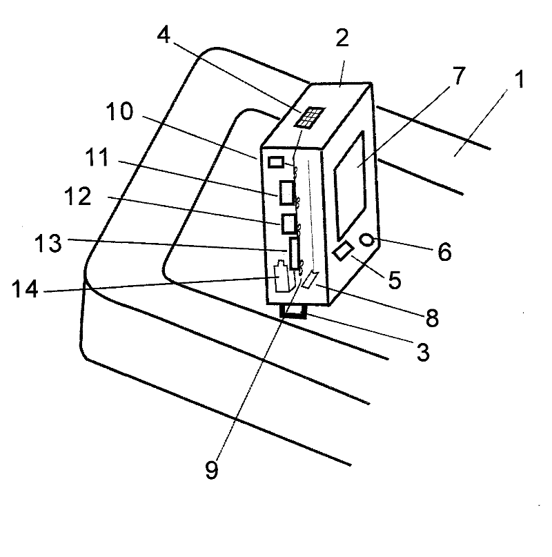 Pot handle with view screen body