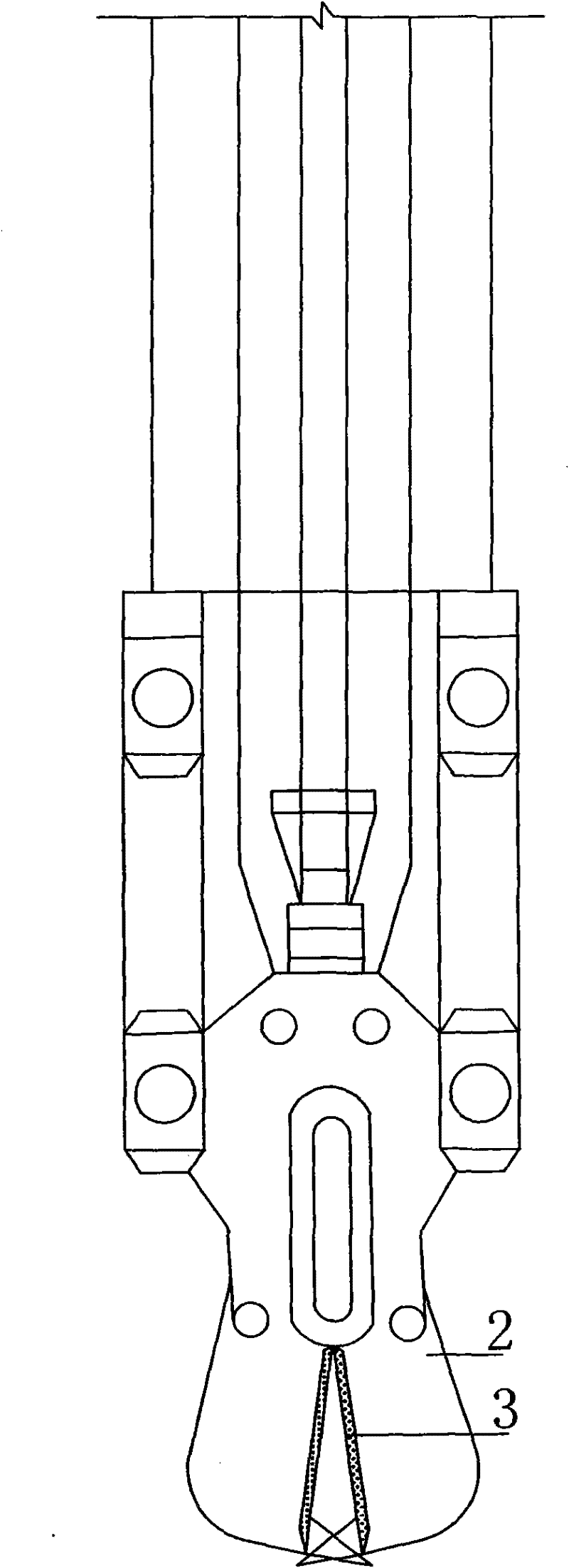 Cleaning method of underground anchor rod during underground continuous walls construction