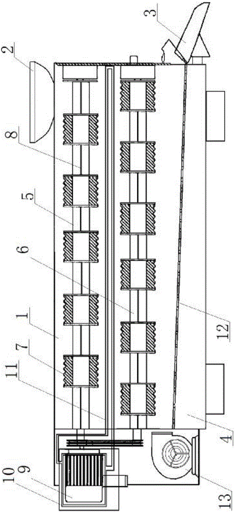 Rice threshing device