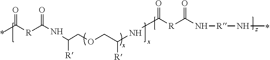 Polyetheramide compositions