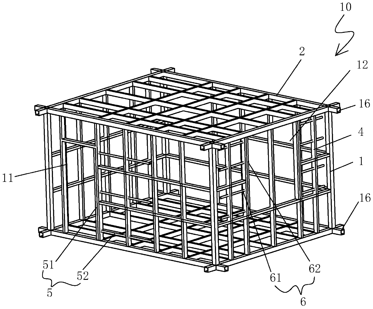 Built-in anti-seismic room