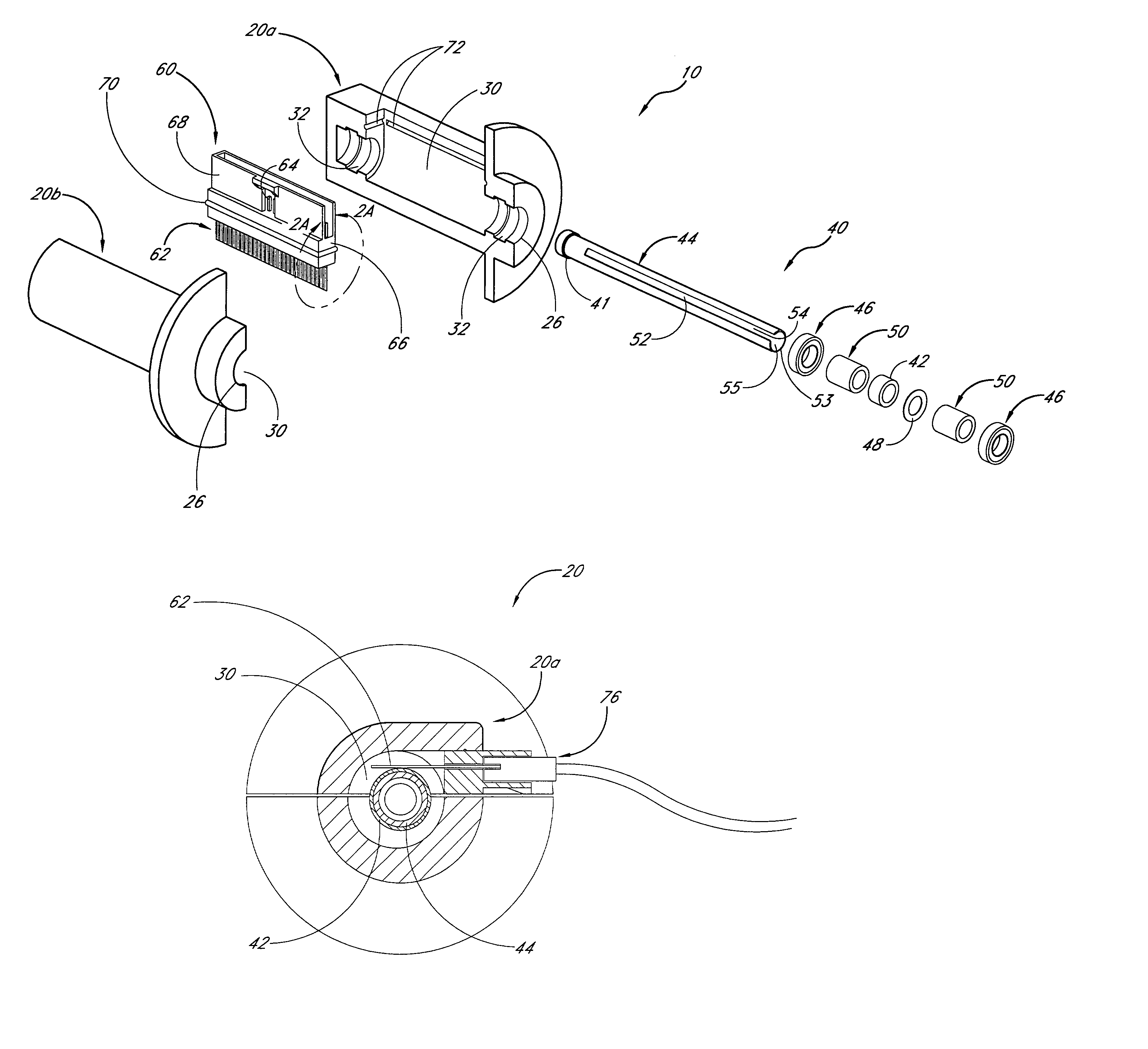 Slip ring with connector pins