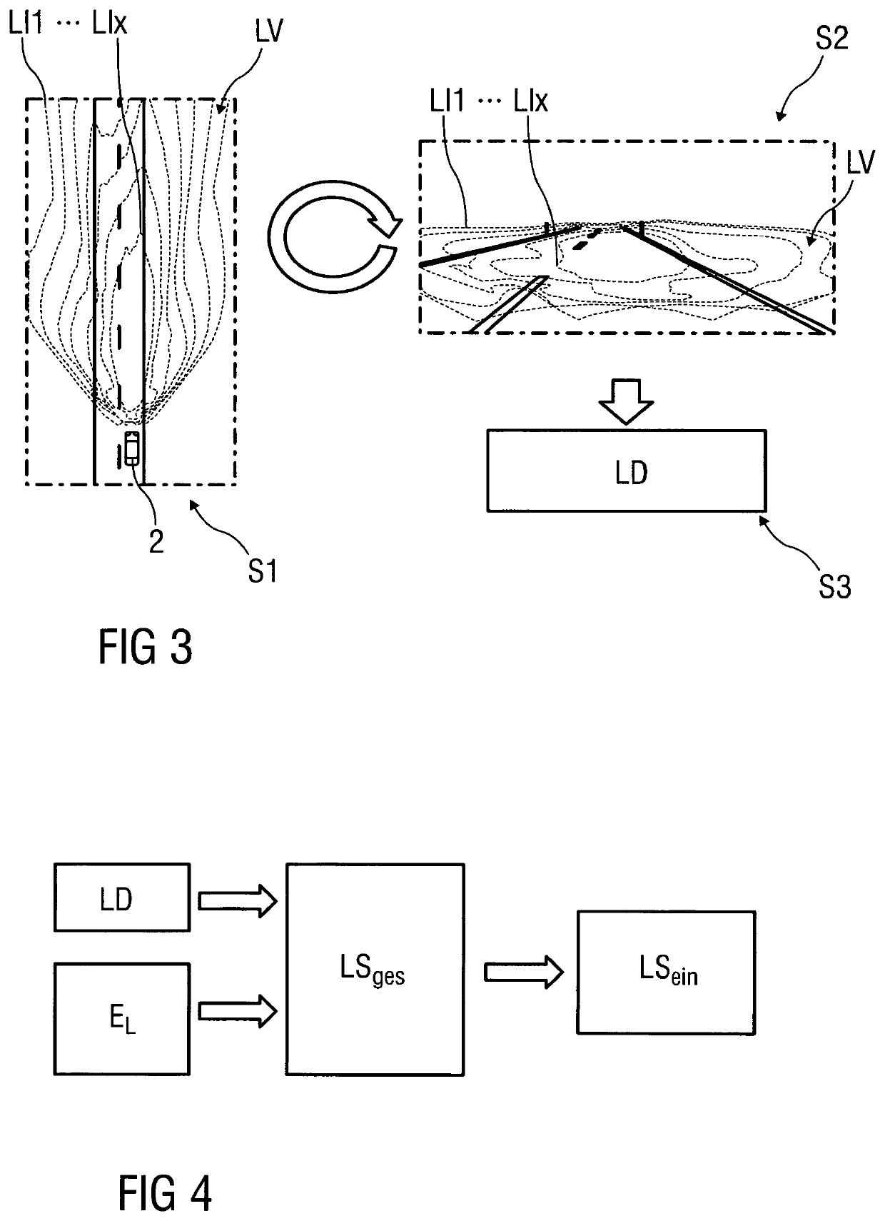 Method for determining control parameters for light sources of a vehicle headlamp
