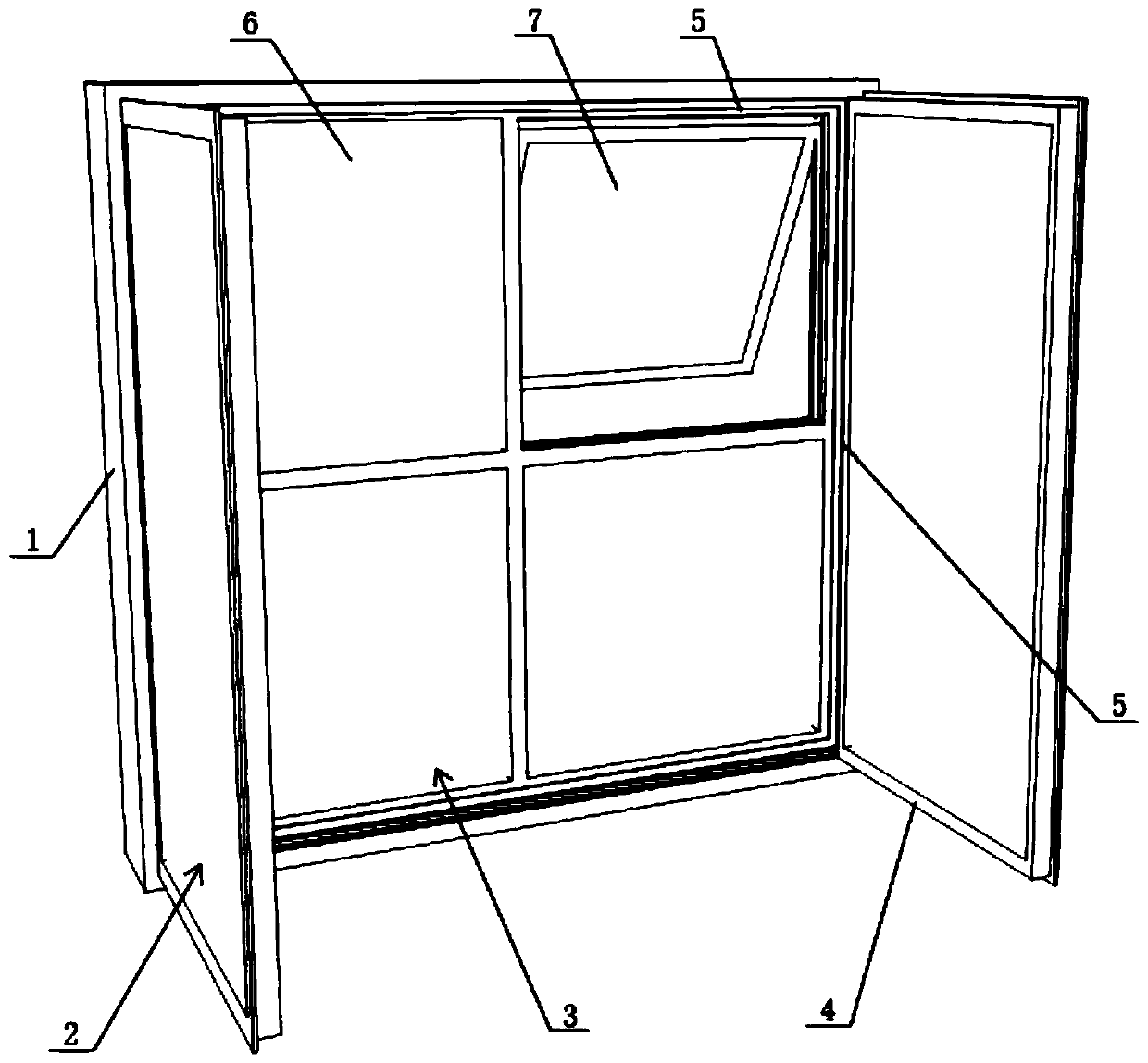 Heat collecting, heat insulating and sound insulating integrated window and control method thereof