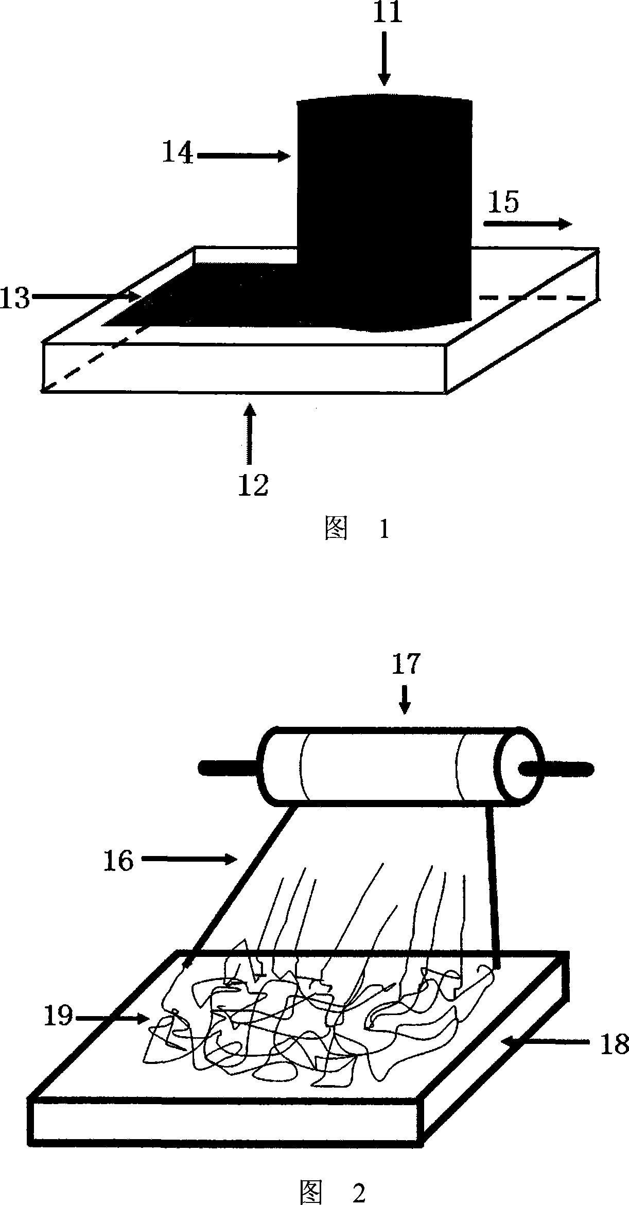 Two-dimensional ordered organic semiconductor composite nano membrane as well as special substrate and preparation method thereof