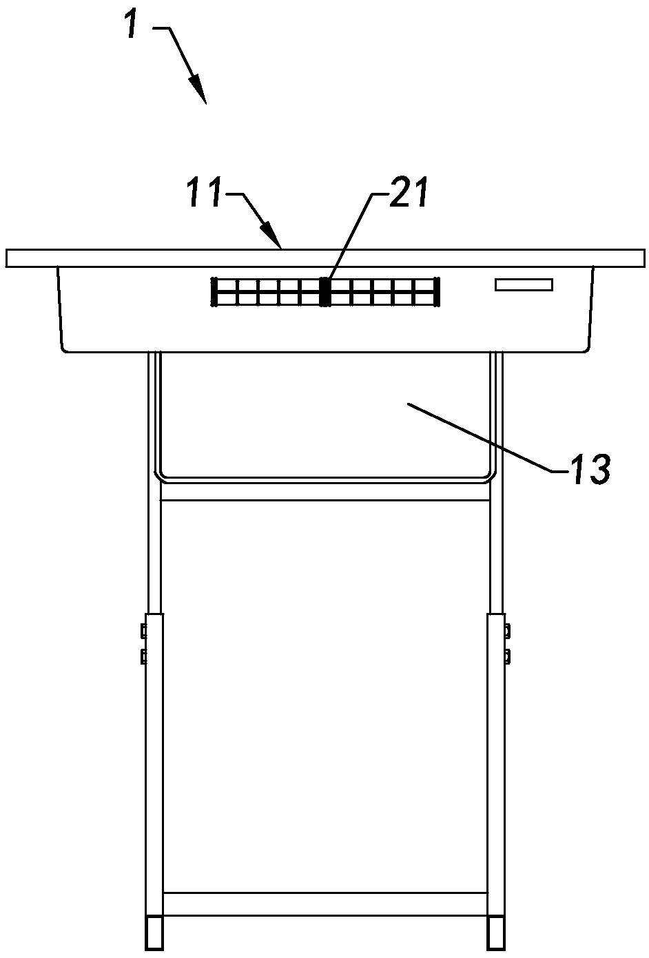 Intelligent sitting posture adjusting table and method for adjusting sitting posture on basis of intelligent sitting posture adjusting table