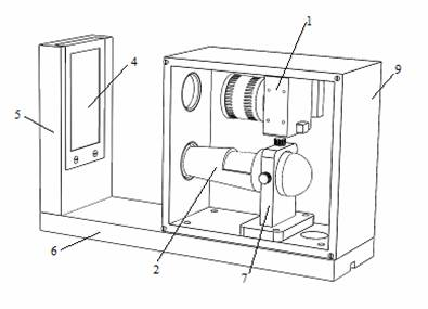 Online automatic detecting device for abrasion state of rotating body tool