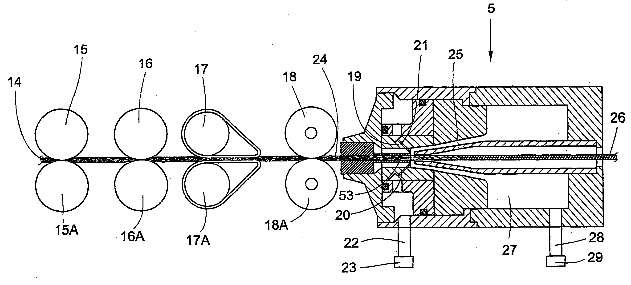 Joining method on a jet spinning machine, spinning device and jet spinning machine