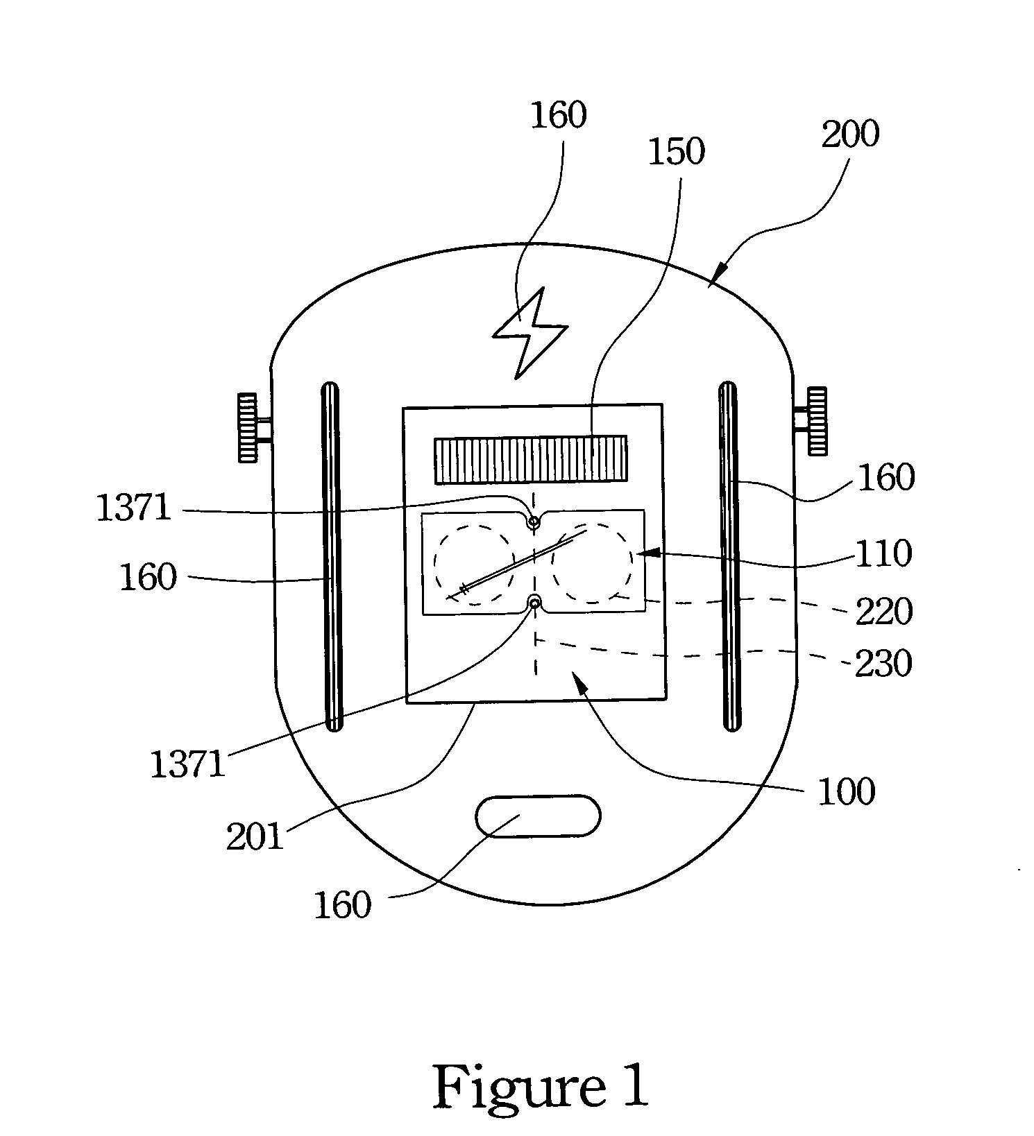 Eye guard with voice indication