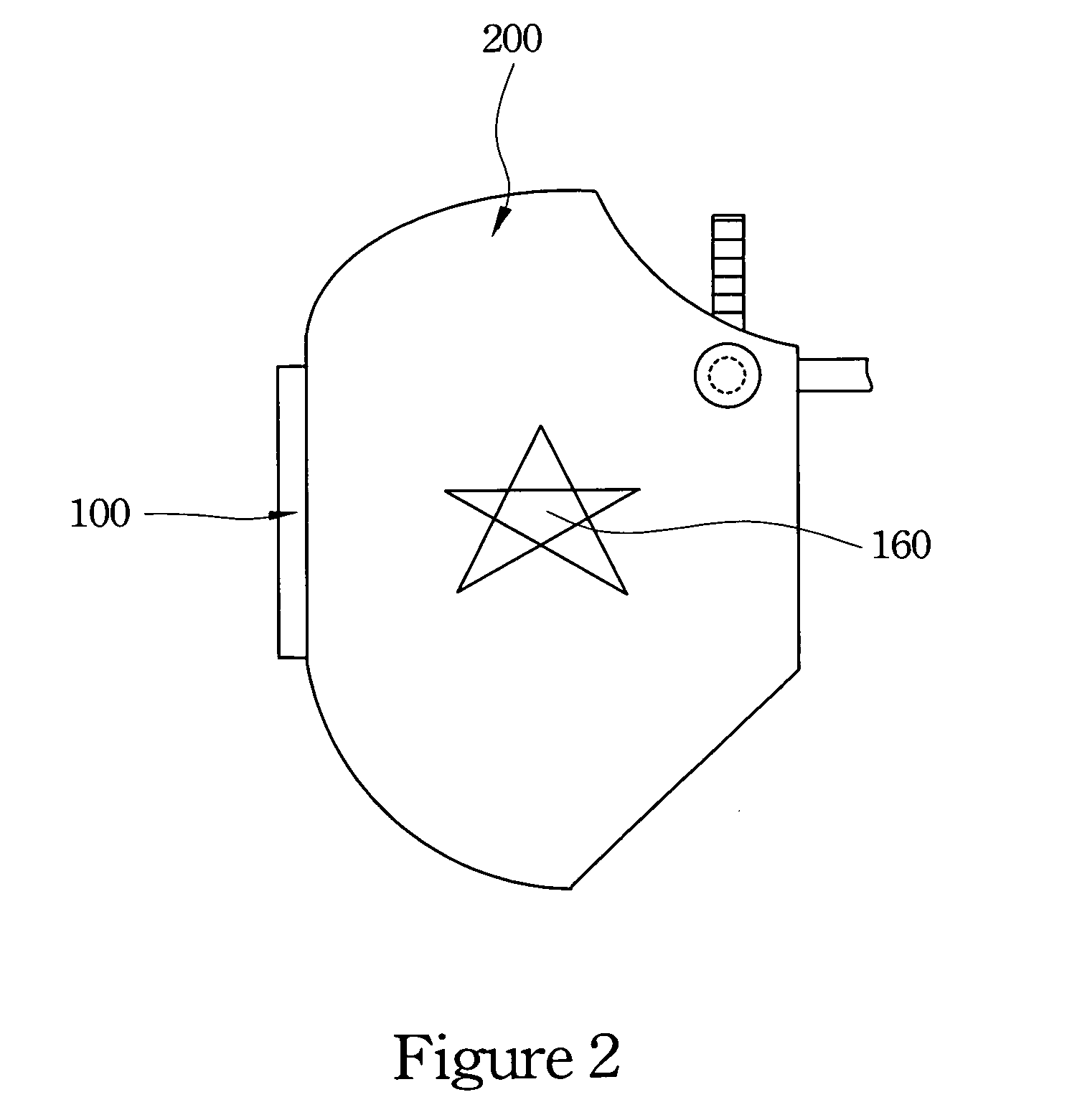 Eye guard with voice indication