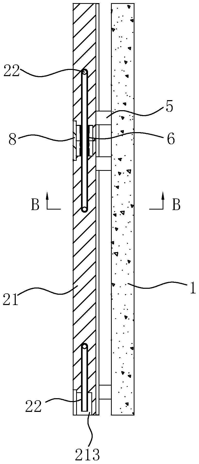 Modular water heating floor structure and construction process thereof