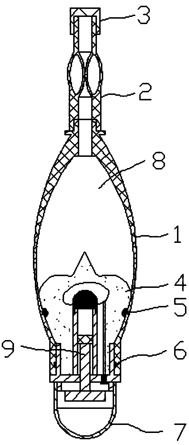 A medicinal powder spraying bottle