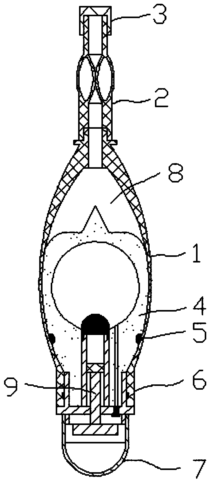 A medicinal powder spraying bottle