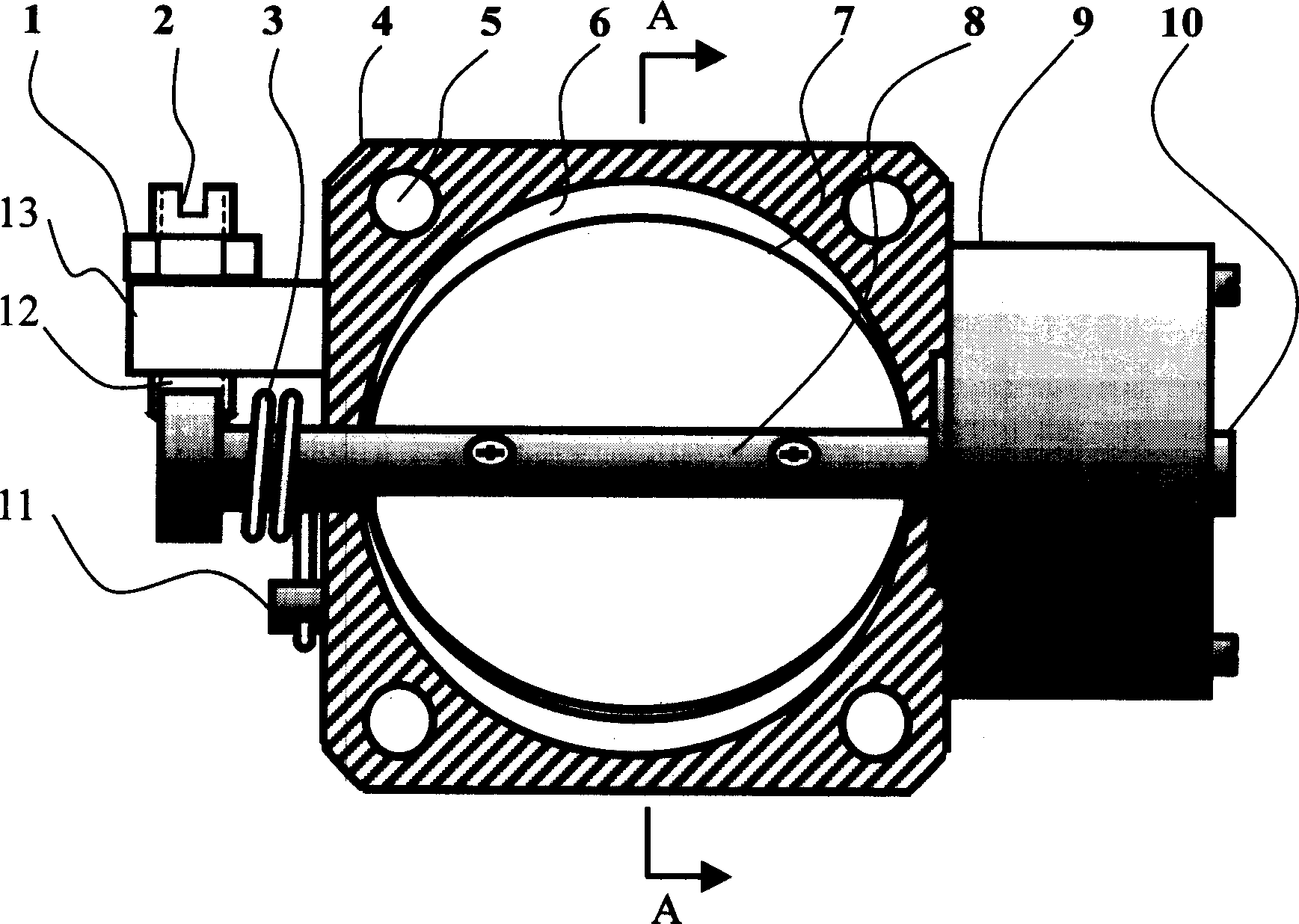 Electronic air throttling flap body